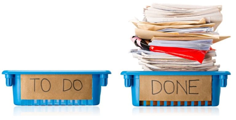 como se organizar no trabalho